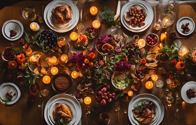 Festessen an Weihnachten mit Diabetes